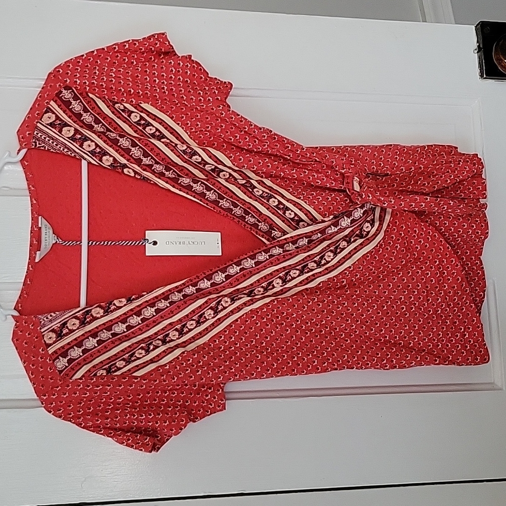 LUCKY BRAND wrap shirt